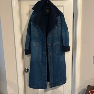 Wrangler Navy Sherpa-Lined Coat